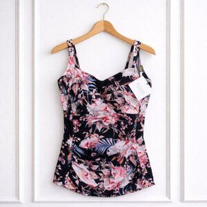 NWT Azura Australia Zinna Singlet Underwire Tankini Swimsuit Top DD-E Cup